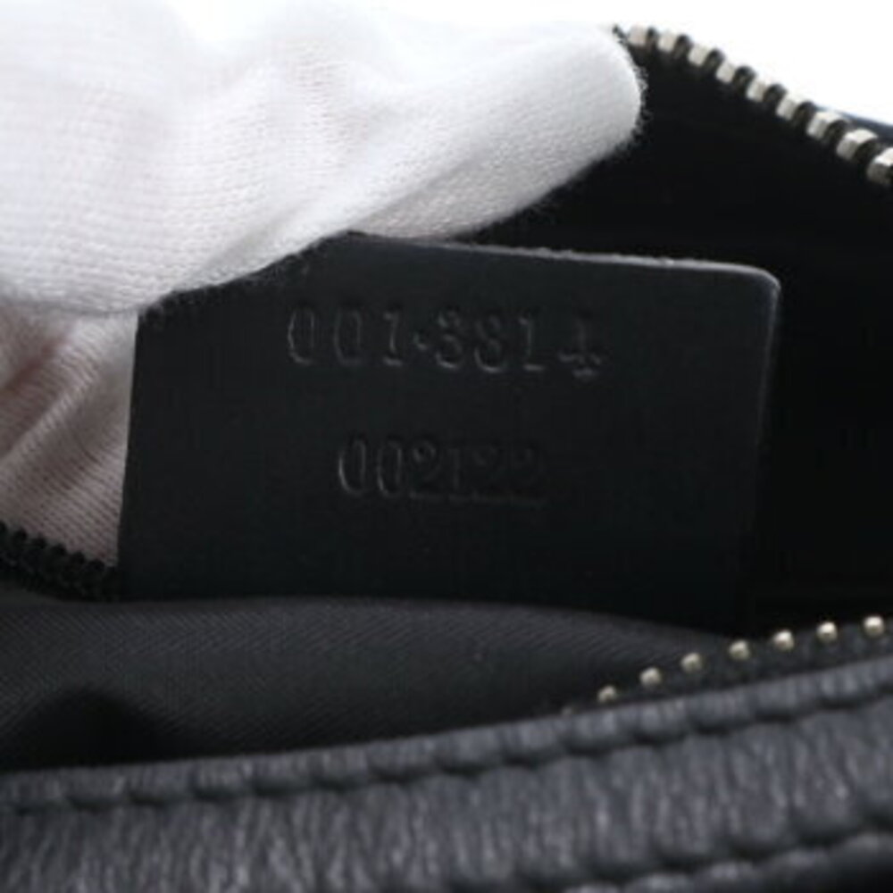 Gucci leather Shoulder Bag tote black ERE - Picture 9 of 9
